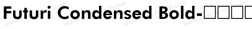 Futuri Condensed Bold字体转换